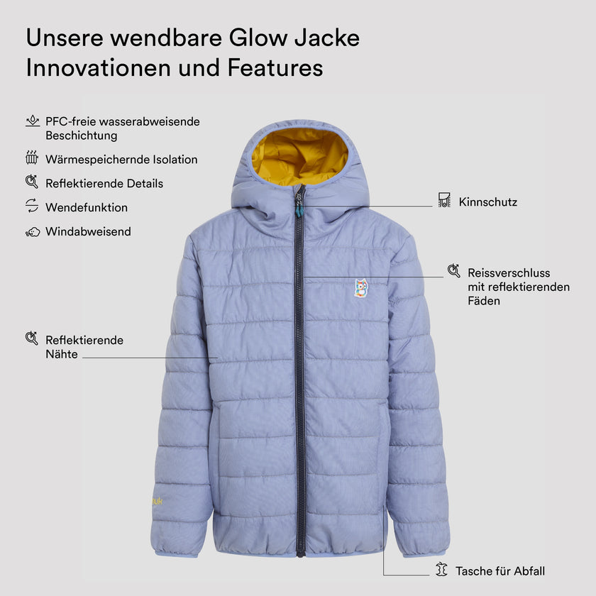Glow wendbare PrimaLoft Jacke - upcycled (8)