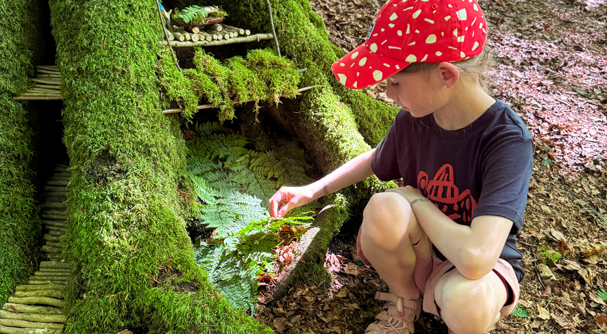 DIY mit kindwaldundwiese: Zwergenhütte zwischen Wurzelwerk und Fantasie
