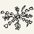 Mandala aus Blättern legen
