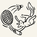 Badminton spielen