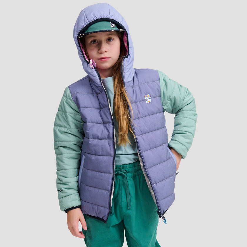Glow wendbare PrimaLoft Jacke - upcycled (1)