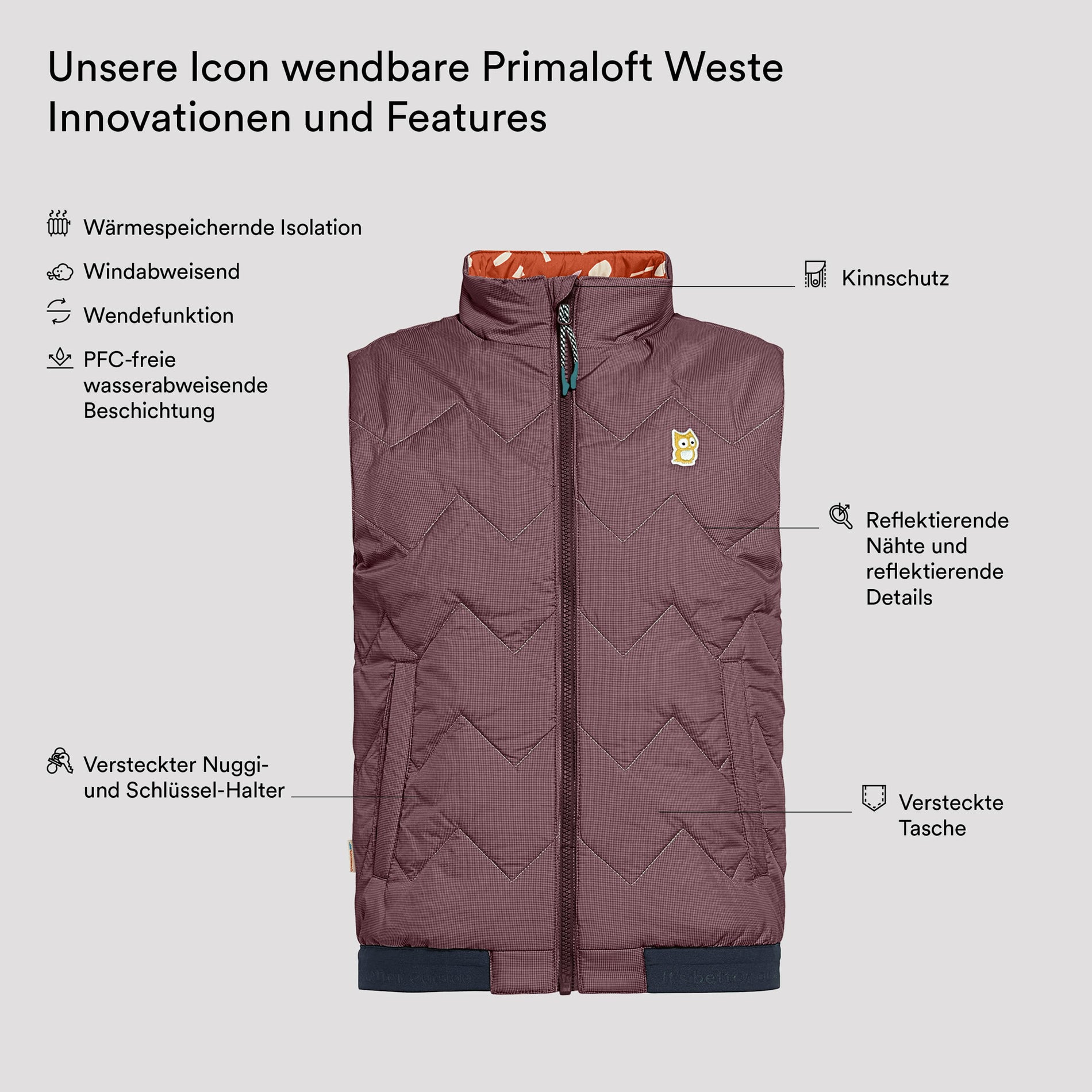 Icon wendbare PrimaLoft Weste "Underground" (8)
