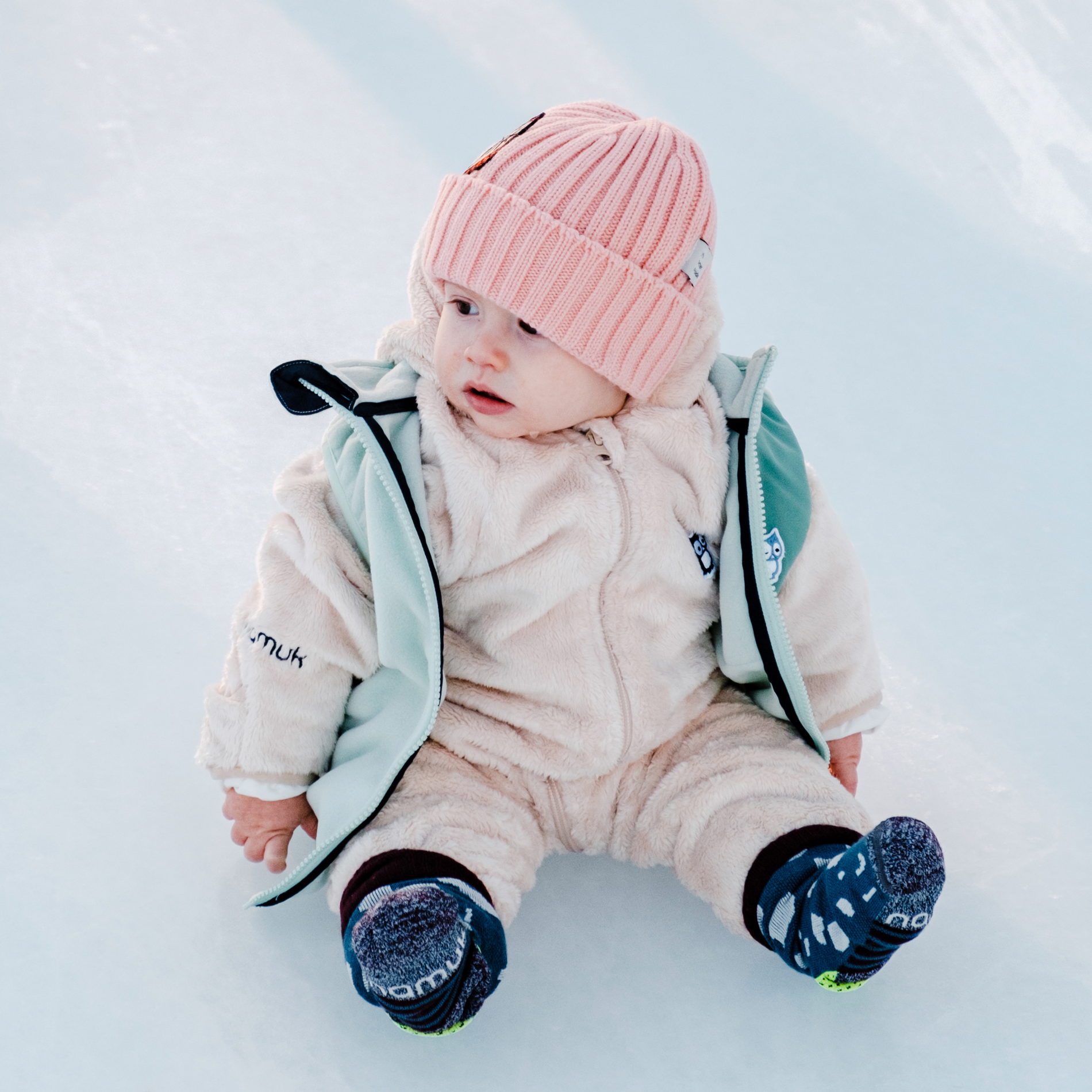 Mou High-Loft Fleece Baby Overall (2)